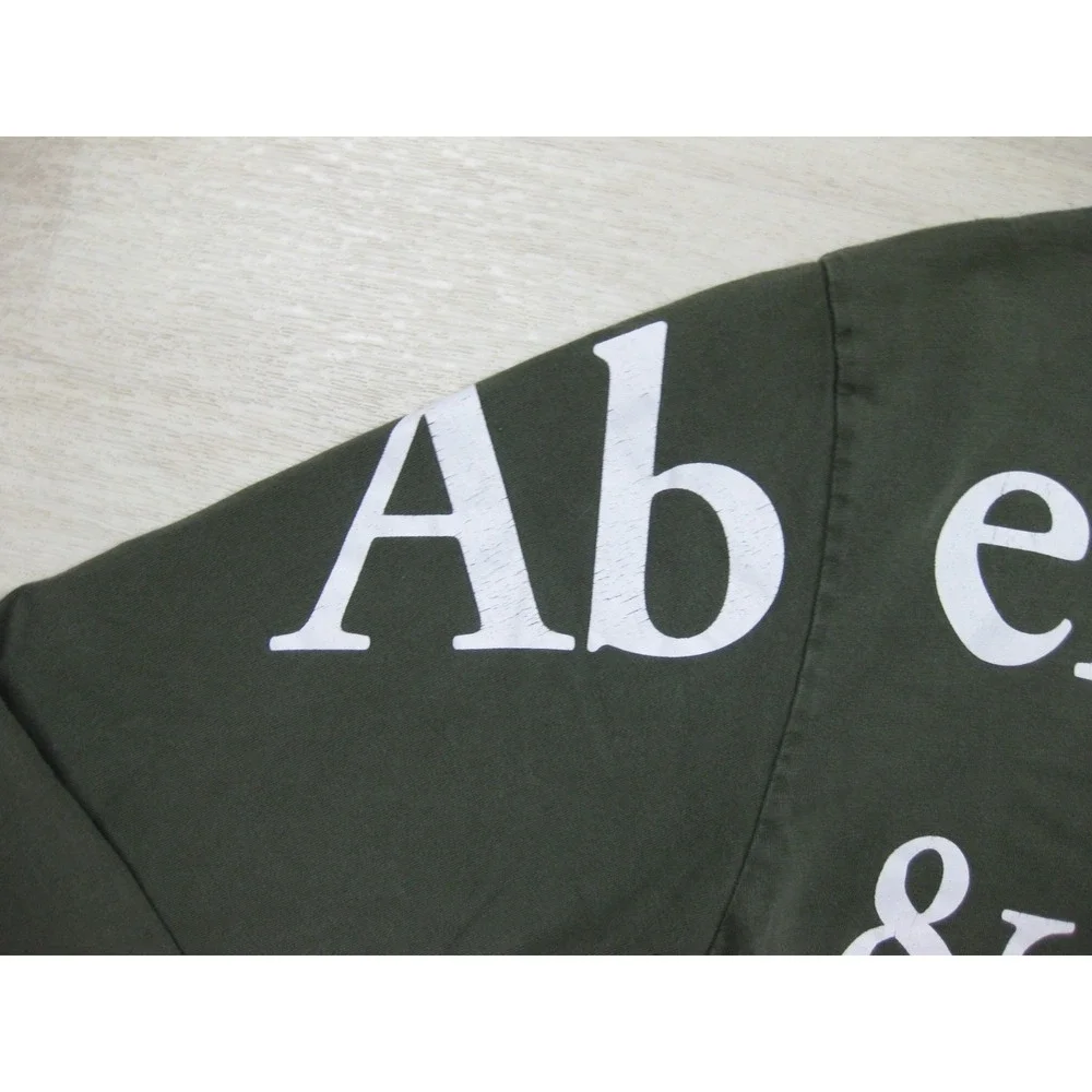 Vintage Y2K Abercrombie & Fitch Long Sleeve T Shirt (L) Preppy AOP 2000s